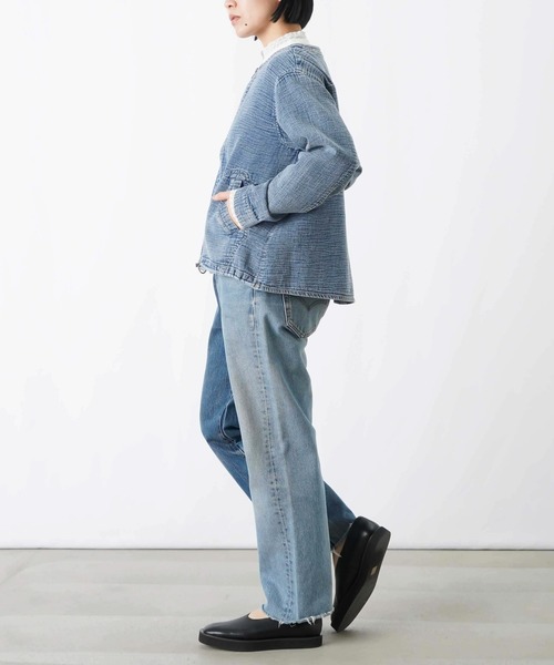 LUCA/LADY LUCK LUCA（ルカ/レディラックルカ）の「LC/LLL ノーカラーインディゴブルゾン（ブルゾン・レディース・ネイビー/ブルー・FREE）」の10枚目の写真