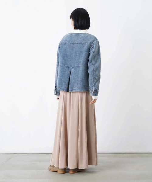 LUCA/LADY LUCK LUCA（ルカ/レディラックルカ）の「LC/LLL ノーカラーインディゴブルゾン（ブルゾン・レディース・ネイビー/ブルー・FREE）」の17枚目の写真