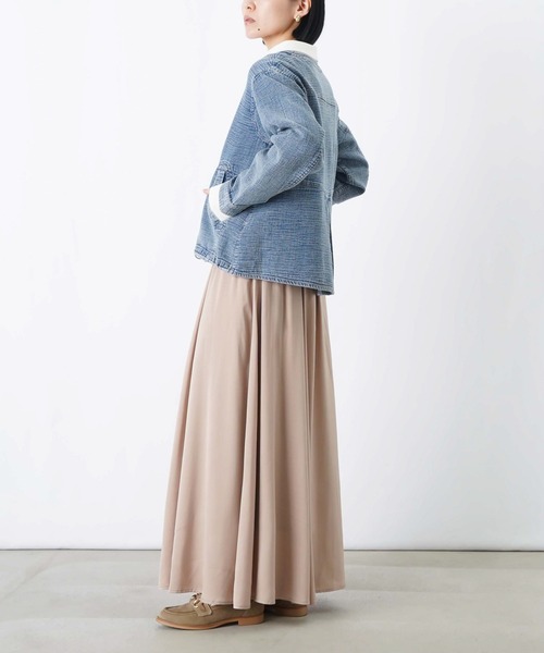 LUCA/LADY LUCK LUCA（ルカ/レディラックルカ）の「LC/LLL ノーカラーインディゴブルゾン（ブルゾン・レディース・ネイビー/ブルー・FREE）」の18枚目の写真