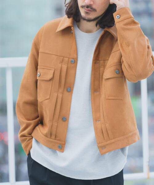 ITEMS URBANRESEARCH（アイテムズ アーバンリサーチ）の「F.S.トラッカージャケット（その他アウター・メンズ・チャコールグレー/ブラウン/ライトベージュ・MEDIUM/LARGE）」の3枚目の写真