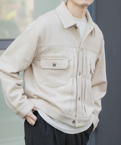 ITEMS URBANRESEARCH（アイテムズ アーバンリサーチ）の「F.S.トラッカージャケット（その他アウター・メンズ・チャコールグレー/ブラウン/ライトベージュ・MEDIUM/LARGE）」の6枚目の写真