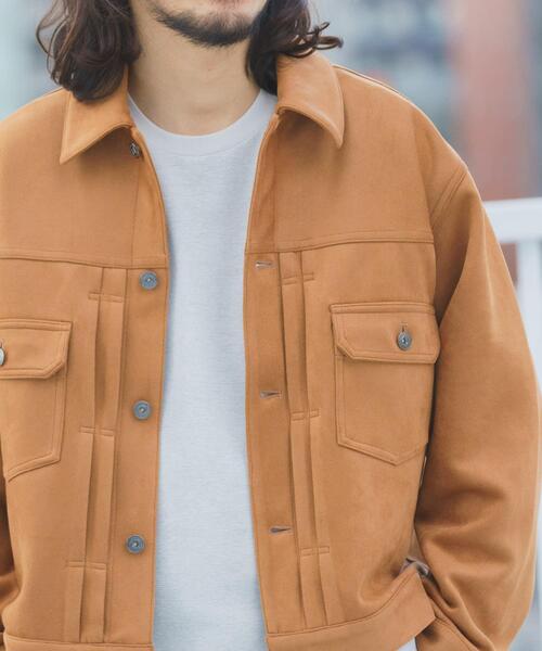 ITEMS URBANRESEARCH（アイテムズ アーバンリサーチ）の「F.S.トラッカージャケット（その他アウター・メンズ・チャコールグレー/ブラウン/ライトベージュ・MEDIUM/LARGE）」の14枚目の写真