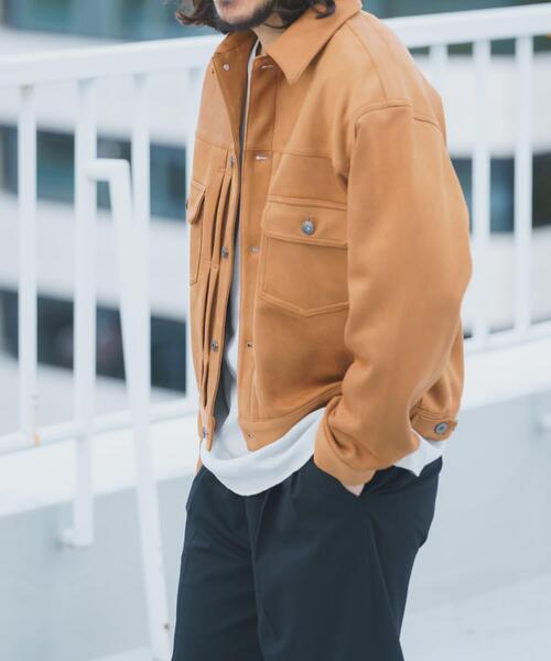 ITEMS URBANRESEARCH（アイテムズ アーバンリサーチ）の「F.S.トラッカージャケット（その他アウター・メンズ・チャコールグレー/ブラウン/ライトベージュ・MEDIUM/LARGE）」の17枚目の写真