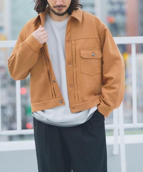 ITEMS URBANRESEARCH（アイテムズ アーバンリサーチ）の「F.S.トラッカージャケット（その他アウター・メンズ・チャコールグレー/ブラウン/ライトベージュ・MEDIUM/LARGE）」の18枚目の写真