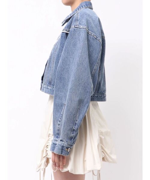 CALNAMUR（カルナムール）の「ヨークデザインデニムジャケット（デニムジャケット・レディース・ブラック/ブルー・FREE）」の20枚目の写真