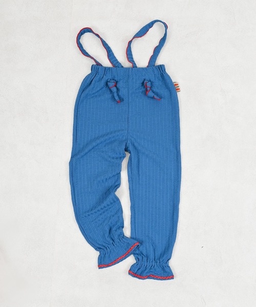 MARKEY'S（マーキーズ）の「ニットサッカー2wayキャンディーサロペット（サロペット/オーバーオール・キッズ・クリーム/ブルー/オレンジ/グリーン・100/80/120/110/90）」の7枚目の写真