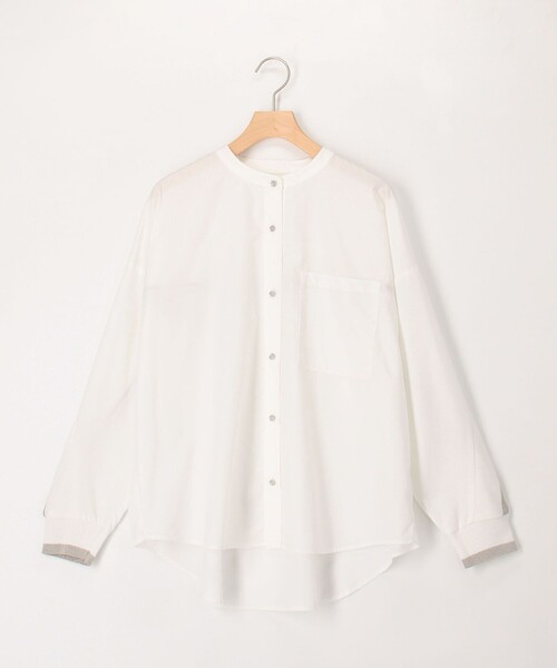 MICO COULIER(ミコクリエ)の「バックヨークテープブラウス(シャツ/ブラウス・レディース・オフホワイト/ホワイト系その他/ブルー系その他/ネイビー/ピンク系その他・38)」の1枚目の写真