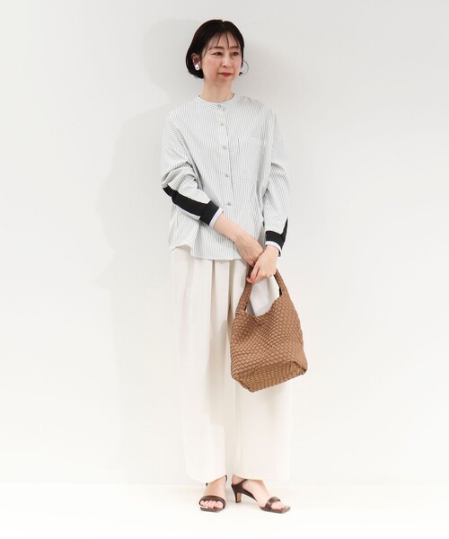 MICO COULIER(ミコクリエ)の「バックヨークテープブラウス(シャツ/ブラウス・レディース・オフホワイト/ホワイト系その他/ブルー系その他/ネイビー/ピンク系その他・38)」の19枚目の写真