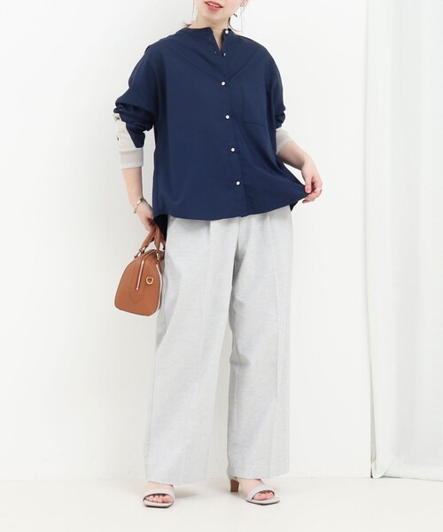 MICO COULIER(ミコクリエ)の「バックヨークテープブラウス(シャツ/ブラウス・レディース・オフホワイト/ホワイト系その他/ブルー系その他/ネイビー/ピンク系その他・38)」の10枚目の写真