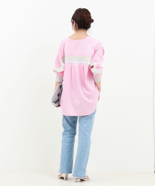 MICO COULIER(ミコクリエ)の「バックヨークテープブラウス(シャツ/ブラウス・レディース・オフホワイト/ホワイト系その他/ブルー系その他/ネイビー/ピンク系その他・38)」の16枚目の写真