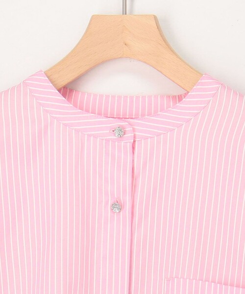 MICO COULIER（ミコクリエ）の「バックヨークテープブラウス（シャツ/ブラウス・レディース・ホワイト系その他/ブルー系その他/ネイビー/ピンク系その他/オフホワイト・38）」の7枚目の写真