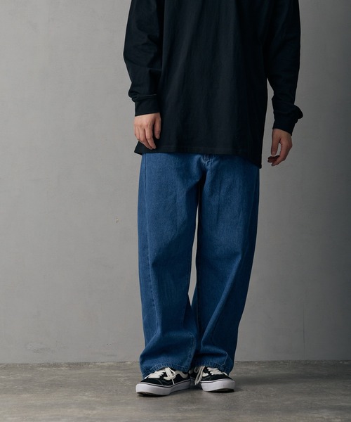 improves（インプローブス）の「9.5ozデニム バレルレッグ ジーンズ（デニムパンツ・メンズ・サックスブルー/ブラック/ブルー/ネイビー/ブラック系・MEDIUM/SMALL/X-LARGE/LARGE）」の7枚目の写真