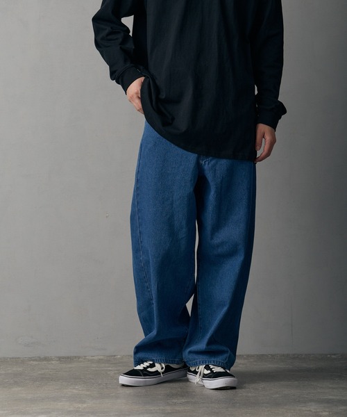 improves（インプローブス）の「9.5ozデニム バレルレッグ ジーンズ（デニムパンツ・メンズ・サックスブルー/ブラック/ブルー/ネイビー/ブラック系・MEDIUM/SMALL/X-LARGE/LARGE）」の9枚目の写真