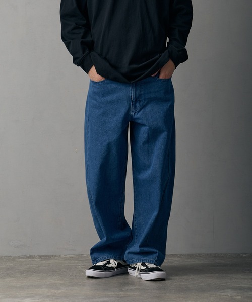 improves（インプローブス）の「9.5ozデニム バレルレッグ ジーンズ（デニムパンツ・メンズ・サックスブルー/ブラック/ブルー/ネイビー/ブラック系・MEDIUM/SMALL/X-LARGE/LARGE）」の12枚目の写真