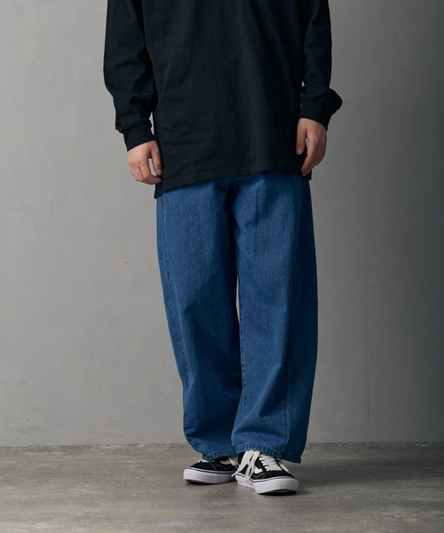 improves（インプローブス）の「9.5ozデニム バレルレッグ ジーンズ（デニムパンツ・メンズ・サックスブルー/ブラック/ブルー/ネイビー/ブラック系・MEDIUM/SMALL/X-LARGE/LARGE）」の18枚目の写真