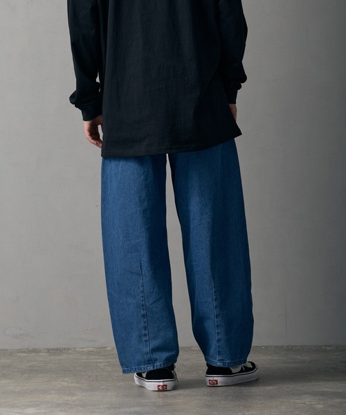 improves（インプローブス）の「9.5ozデニム バレルレッグ ジーンズ（デニムパンツ・メンズ・サックスブルー/ブラック/ブルー/ネイビー/ブラック系・MEDIUM/SMALL/X-LARGE/LARGE）」の19枚目の写真