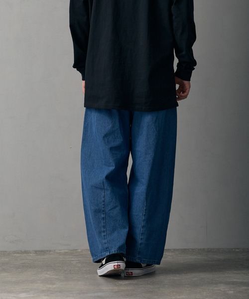 improves（インプローブス）の「9.5ozデニム バレルレッグ ジーンズ（デニムパンツ・メンズ・サックスブルー/ブラック/ブルー/ネイビー/ブラック系・MEDIUM/SMALL/X-LARGE/LARGE）」の20枚目の写真