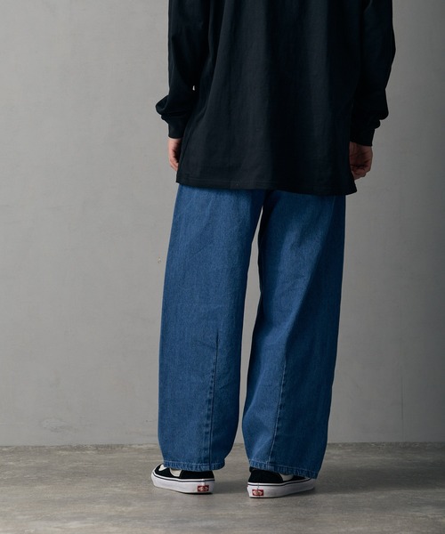 improves（インプローブス）の「9.5ozデニム バレルレッグ ジーンズ（デニムパンツ・メンズ・サックスブルー/ブラック/ブルー/ネイビー/ブラック系・MEDIUM/SMALL/X-LARGE/LARGE）」の21枚目の写真