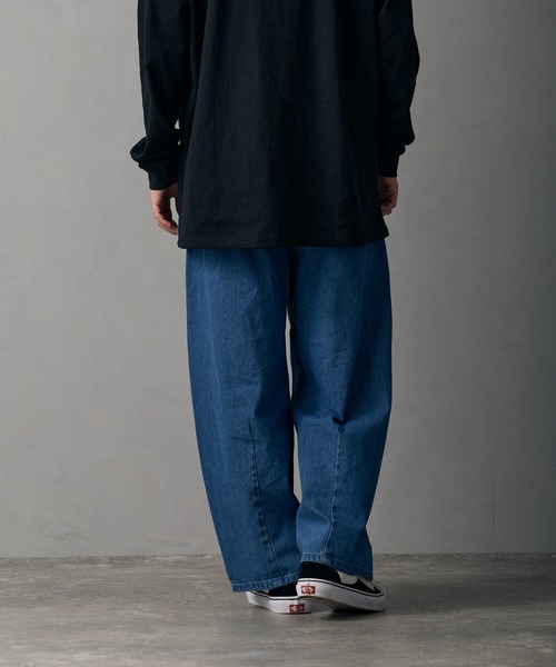 improves（インプローブス）の「9.5ozデニム バレルレッグ ジーンズ（デニムパンツ・メンズ・サックスブルー/ブラック/ブルー/ネイビー/ブラック系・MEDIUM/SMALL/X-LARGE/LARGE）」の22枚目の写真