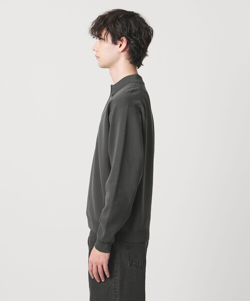 UNITED ARROWS(ユナイテッドアローズ)の「4シーズンズ ミラノリブ スキッパー ニット(ニット/セーター・メンズ・ナチュラル/ダークグレー・M/XL/S/L)」の8枚目の写真