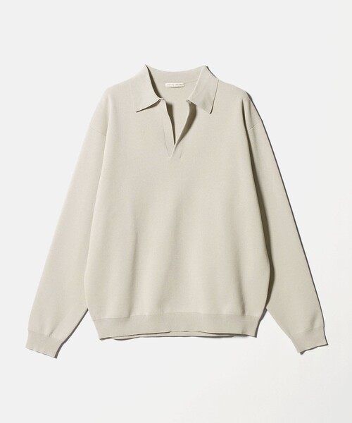 UNITED ARROWS(ユナイテッドアローズ)の「4シーズンズ ミラノリブ スキッパー ニット(ニット/セーター・メンズ・ナチュラル/ダークグレー・M/XL/S/L)」の10枚目の写真