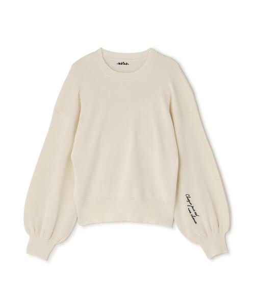 N.(N. Natural Beauty Basic)(エヌエヌナチュラルビューティーベーシック)の「ロゴ刺繍スウェットライクニット(ニット/セーター・レディース・イエロー/ネイビー/オフホワイト・フリ-)」の18枚目の写真
