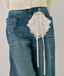 tanakadaisuke（タナカダイスケ）の「【tanakadaisuke/タナカダイスケ】doily lace ribbon key charm/ドーリーレースリボンキーチャーム（チャーム）」