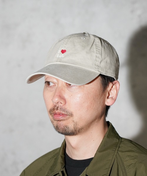 C.E.L.STORE（セルストア）の「I LOVE LA / アイラブエルエー LOGO PIGMENT CAP 刺しゅう ロゴ ピグメント加工 キャップ（キャップ・メンズ・ブルー/サンドベージュ/ピンク・ONE SIZE）」の22枚目の写真