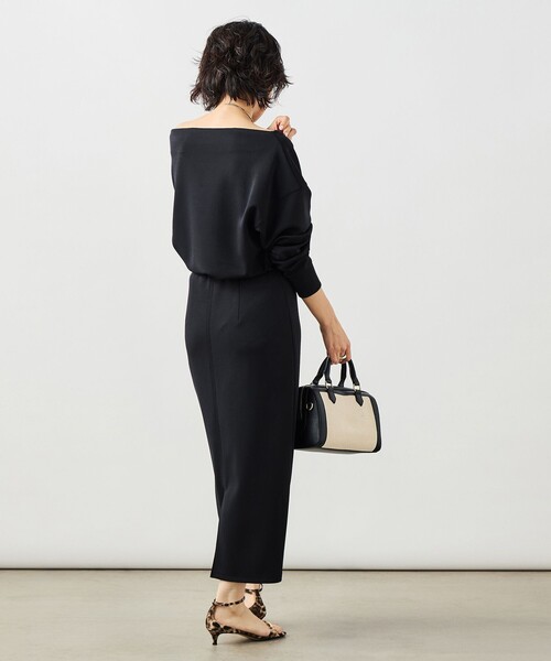 NOLLEY’S Sophi(ノーリーズソフィ)の「《セットアップ対応》ウォッシャブルボートネックライトダンボールプルオーバー(Tシャツ/カットソー・レディース・ブラック/ホワイト/ベージュ・38)」の5枚目の写真