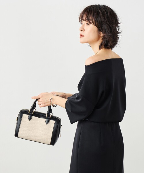 NOLLEY’S Sophi(ノーリーズソフィ)の「《セットアップ対応》ウォッシャブルボートネックライトダンボールプルオーバー(Tシャツ/カットソー・レディース・ブラック/ホワイト/ベージュ・38)」の10枚目の写真