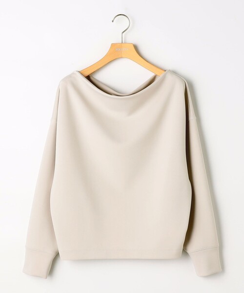 NOLLEY’S Sophi(ノーリーズソフィ)の「《セットアップ対応》ウォッシャブルボートネックライトダンボールプルオーバー(Tシャツ/カットソー・レディース・ブラック/ホワイト/ベージュ・38)」の16枚目の写真