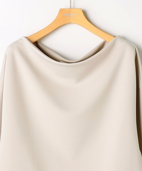 NOLLEY’S Sophi(ノーリーズソフィ)の「《セットアップ対応》ウォッシャブルボートネックライトダンボールプルオーバー(Tシャツ/カットソー・レディース・ブラック/ホワイト/ベージュ・38)」の18枚目の写真