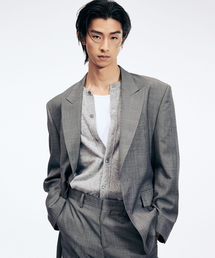 TNGT（ティーエヌジーティー）の「Tollegno Structure Wool Jacket (Mid Grey) TNJA6E103G2（テーラードジャケット）」