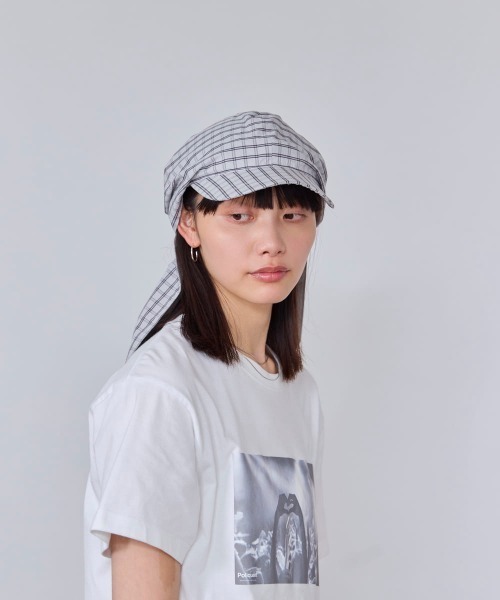 OVERRIDE（オーバーライド）の「OVERRIDE  REC SUNSHADE SCARF CAP SG / オーバーライド（キャップ・レディース・ライトグレー/ブラック・57~59cm）」の13枚目の写真