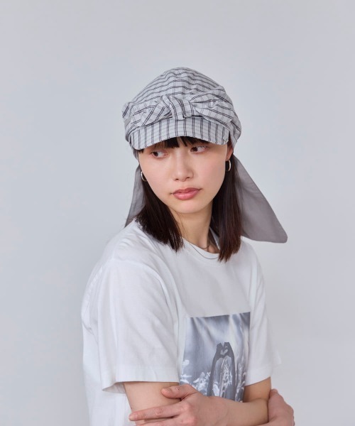 OVERRIDE（オーバーライド）の「OVERRIDE  REC SUNSHADE SCARF CAP SG / オーバーライド（キャップ・レディース・ライトグレー/ブラック・57~59cm）」の16枚目の写真