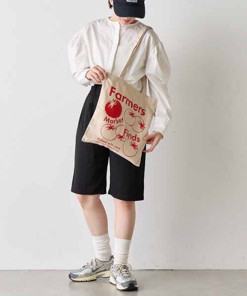 BIRTHDAY BAR（バースデイバー）の「Food Party Tote　フードパーティートートバッグ（トートバッグ・レディース・ベージュ/カーキ/ピンク/グリーン・0）」の12枚目の写真