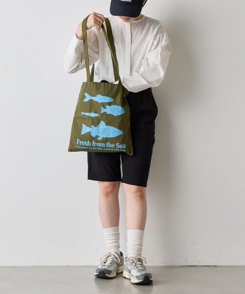 BIRTHDAY BAR（バースデイバー）の「Food Party Tote　フードパーティートートバッグ（トートバッグ・レディース・ベージュ/カーキ/ピンク/グリーン・0）」の22枚目の写真