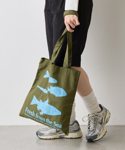 BIRTHDAY BAR（バースデイバー）の「Food Party Tote　フードパーティートートバッグ（トートバッグ・レディース・ベージュ/カーキ/ピンク/グリーン・0）」の19枚目の写真