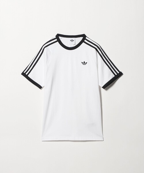 adidas Originals（アディダスオリジナルス）の「＜adidas Originals＞スリー ストライプ Tシャツ（Tシャツ/カットソー・メンズ・ホワイト/ブラック・L/XL/M）」の2枚目の写真
