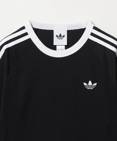 adidas Originals（アディダスオリジナルス）の「＜adidas Originals＞スリー ストライプ Tシャツ（Tシャツ/カットソー・メンズ・ホワイト/ブラック・L/XL/M）」の4枚目の写真
