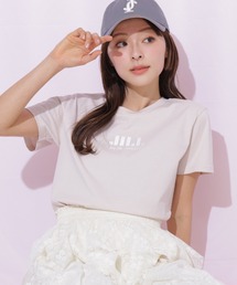 JILL by JILL STUART | 刺繍ロゴTシャツオーガニックコットン(Tシャツ/カットソー)