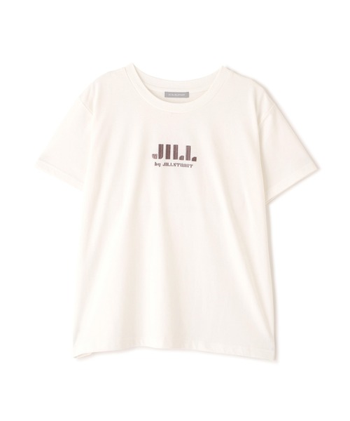 JILL by JILL STUART(ジルバイジルスチュアート)の「刺繍ロゴTシャツオーガニックコットン(Tシャツ/カットソー・レディース・ブルー/ブラック/ホワイト/ピンク・FREE)」の6枚目の写真