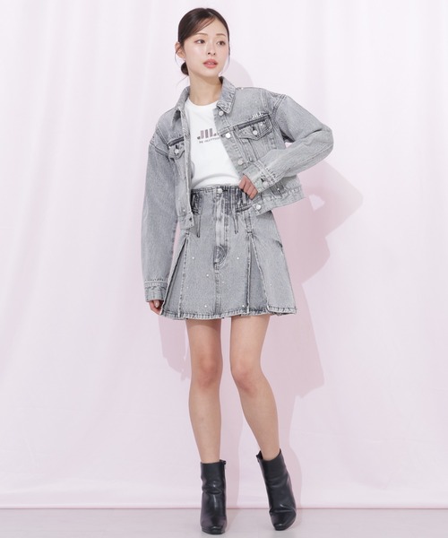 JILL by JILL STUART(ジルバイジルスチュアート)の「【新色追加】刺繍ロゴTシャツオーガニックコットン(Tシャツ/カットソー・レディース・ブルー/ブラック/ホワイト/ピンク/ホワイト系その他/ホワイト系その他3/ピンク系その他・FREE)」の18枚目の写真
