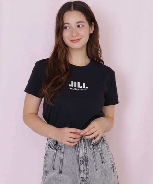 JILL by JILL STUART(ジルバイジルスチュアート)の「刺繍ロゴTシャツオーガニックコットン(Tシャツ/カットソー・レディース・ブルー/ブラック/ホワイト/ピンク・FREE)」の17枚目の写真