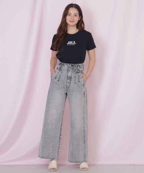 JILL by JILL STUART(ジルバイジルスチュアート)の「刺繍ロゴTシャツオーガニックコットン(Tシャツ/カットソー・レディース・ブルー/ブラック/ホワイト/ピンク・FREE)」の19枚目の写真