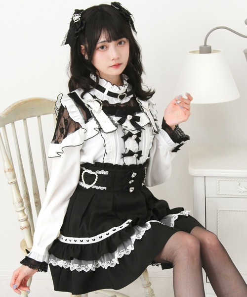 DearMyLove(ディアマイラブ)の「ハートバックルビジューフレアスカート(スカート・レディース・チェック/ブラック・LARGE/3L/MEDIUM)」の21枚目の写真