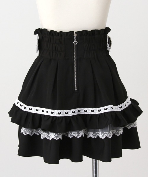 DearMyLove(ディアマイラブ)の「ハートバックルビジューフレアスカート(スカート・レディース・チェック/ブラック・LARGE/3L/MEDIUM)」の14枚目の写真