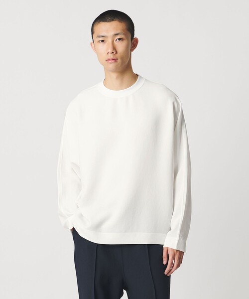 UNITED ARROWS & SONS by DAISUKE OBANA(ユナイテッドアローズアンドサンズバイダイスケオバナ)の「<D.O UNITED ARROWS BY DAISUKE OBANA>ESEENS Ⅰ DLMN L/SL CREW 26SS/ロングスリーブTシャツ(Tシャツ/カットソー・メンズ・ブラック/ネイビー/ホワイト/ダークグレー・XL/M/S/L)」の5枚目の写真