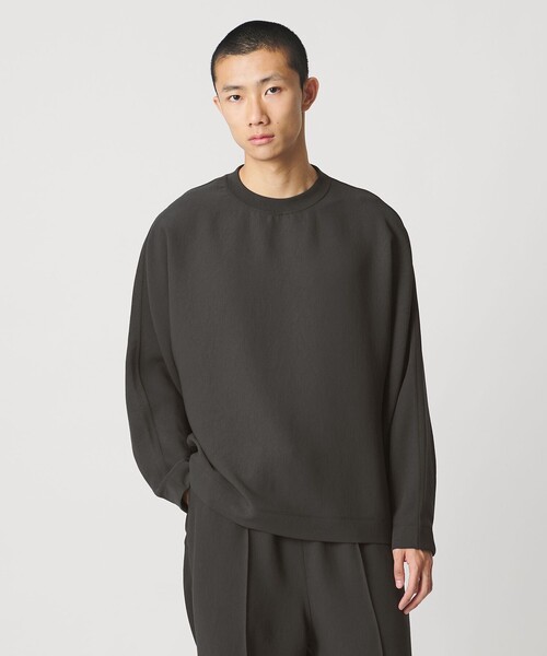 UNITED ARROWS & SONS by DAISUKE OBANA(ユナイテッドアローズアンドサンズバイダイスケオバナ)の「<D.O UNITED ARROWS BY DAISUKE OBANA>ESEENS Ⅰ DLMN L/SL CREW 26SS/ロングスリーブTシャツ(Tシャツ/カットソー・メンズ・ブラック/ネイビー/ホワイト/ダークグレー・XL/M/S/L)」の10枚目の写真