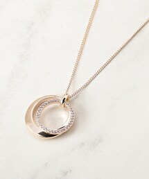 grove | ダブルメタルビジューリングネックレス(ネックレス)